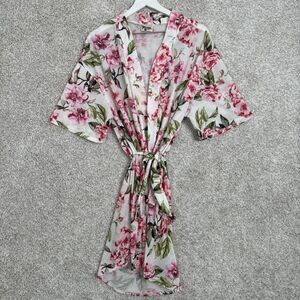 Show Me Your Mumu Womens One Size Pink Flower Robe with‎ belt, Garden of Blooms